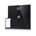Rollifit Bluetooth Body Fat Scale - Wireless Smart Scale, Professional Body Composition Analyzer and Health Monitor with Smartphone App, BMI, BMR, Weight, Body Fat, Water, Muscle Mass and etc (Black)