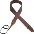 Levy's Leathers 2" Cotton Strap for Resonator Style Guitars with Headstock Loop and Tri-Glide Height Adjustment; Brown (MC8A-BRN)