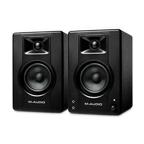 M-Audio BX3 Studio Monitors, HD PC Speakers for Recording and Multimedia with Music Production Software, 120W, 3,5", Pair
