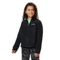 Columbia Big Girls' Benton Springs Fleece Jacket, Black, X-Large