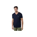 Nautica Men's Short Sleeve Solid Slim Fit V-Neck T-Shirt, Navy, Large