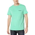 Nautica Men's Short Sleeve Solid Crew Neck T-Shirt T Shirt, Mint Spring Solid, Medium US