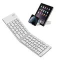 Foldable Bluetooth Keyboard, IKOS Ultra Slim Mini BT Folding Keyboard for iPhone X 8 7 6S 6 Plus, iPad Mini/Pro/Air, Samsung and All Other Android Smartphones/Tablets, and Windows System Device
