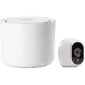 Arlo HD Wireless Home Security Camera System CCTV, Wi-Fi, Night Vision, Indoor or Outdoor, HD, Free Cloud Storage, 1 Camera Kit, VMS3130