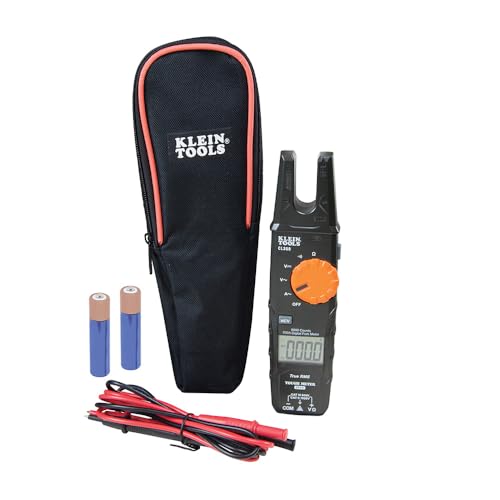 Klein Tools CL360 Open Jaw Fork Meter – TRMS Auto-Ranging Electrical Tester with Built-in NCVT, Measures AC Current, AC/DC Voltage, Resistance & Continuity, Backlit Display