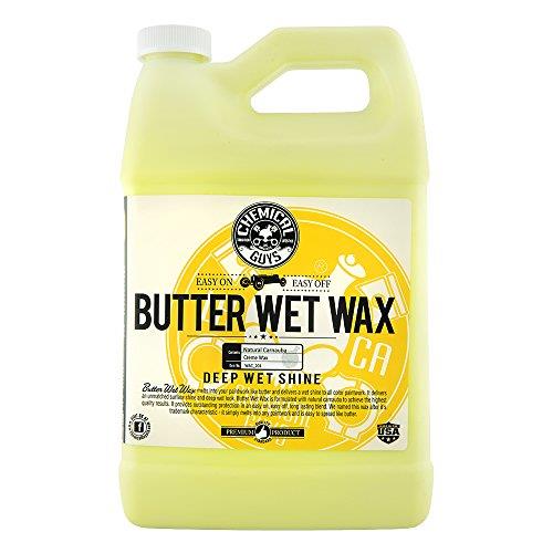 Chemical Guys WAC_201 Butter Wet Wax, Deep Wet Shine for Cars, Trucks, SUVs, RVs & More, 3.79 l (128 oz) Banana Scent