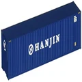 Walthers SceneMaster HO Scale Model of Hanjin 40' Hi Cube Corrugated Container w/Flat Roof,949-8208