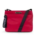 NAUTICA womens Diver Nylon Small Crossbody Bag Purse With Adjustable Shoulder Strap Cross Body, Red, One Size US