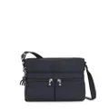 Kipling Women's New Angie Handbag, Lightweight Crossbody, Nylon Travel Bag, Blue Bleu 2, 10.5"L X 8"H X 2"D