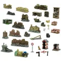 WarLord Bolt Action Battlefield Debris 1:56 WWII Military Wargaming Plastic Model Kit 402010002