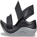 Crocs Women's LiteRide 360 Sandal, Black/Light Grey, US 7