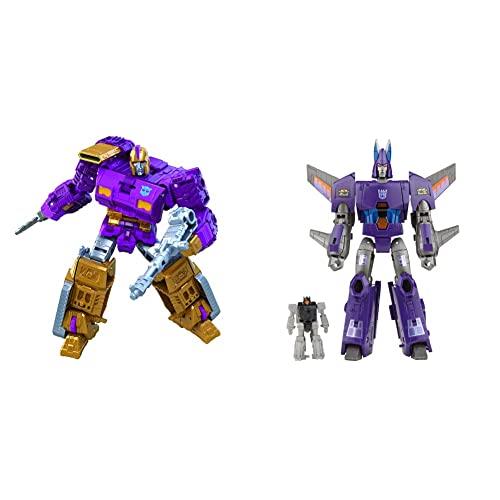 Transformers Generations Legacy Wreck ‘N Rule Collection Ages 8 and Up, 5.5-inch & Generations Selects Cyclonus and Nightstick, Transformers: Legacy Voyager Class Collector Figure, 7-inch
