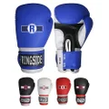 Ringside Pro Style Boxing Training Gloves Kickboxing Muay Thai Gel Sparring Punching Bag Mitts, Large/X-Large, Blue