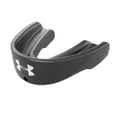 Under Armour Sport Mouth Guard Sports for Football, Lacrosse, Basketball, Hockey, Boxing, MMA, Jiu Jitsu, Includes Detachable Helmet Strap, Youth & Adult. Protectar Bucal Black
