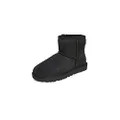 UGG Women’s Classic Mini II Sheepskin Boot, BLACK, 38 EU