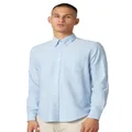 Ben Sherman Men's Long Sleeve Signature Oxford Shirt, Blue Shadow, Large