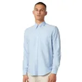 Ben Sherman Men's Long Sleeve Classic Oxford Shirt, Blue Shadow, Large