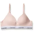 Calvin Klein Girls' Big Seamless Hybrid Bra, Crystal Pink, (32) 32A