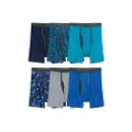 Fruit of the Loom Men's Coolzone Boxer Briefs (Assorted Colors), 6 Pack - Assorted Ringer, Small