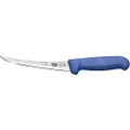 Victorinox Fibrox Curved Flexible Narrow Blade Boning Knife, Blue, 5.6612.15