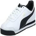 PUMA Men's Roma Basic Leather Sneaker,White/Black Leather,11.5 D US