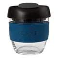 Avanti GoCup Borosilicate Glass Travel Cup, 236 ml / 8 Oz, Navy/Black/Grey