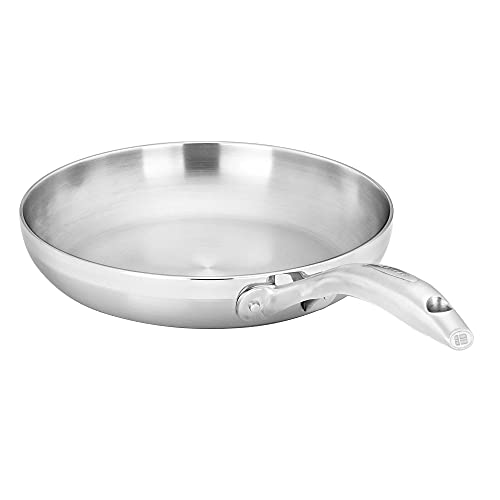 Scanpan Clad 5 Stainless Steel Fry Pan, 24 cm, 5-Layer Construction, Induction