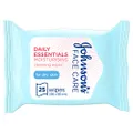 Johnson's Face Care Daily Essentials Moisturising Dry Skin Wipes 25 Pack