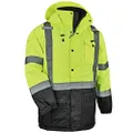 Ergodyne mens Class 3 Hi Vis Thermal Parka Quilted, Lime, XX-Large US