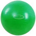 BalanceFrom Anti-Burst and Slip Resistant Exercise Ball Yoga Ball Fitness Ball Birthing Ball with Quick Pump, 2,000-Pound Capacity (78-85cm, XXL, Green)