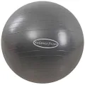 BalanceFrom Anti-Burst and Slip Resistant Exercise Ball Yoga Ball Fitness Ball Birthing Ball with Quick Pump, 2,000-Pound Capacity (38-45cm, S, Gray)