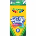 Crayola Bulk Buy Fine Line Classic Colors Washable Markers 8 Pack Classic Colors 58-7809 (3-Pack)