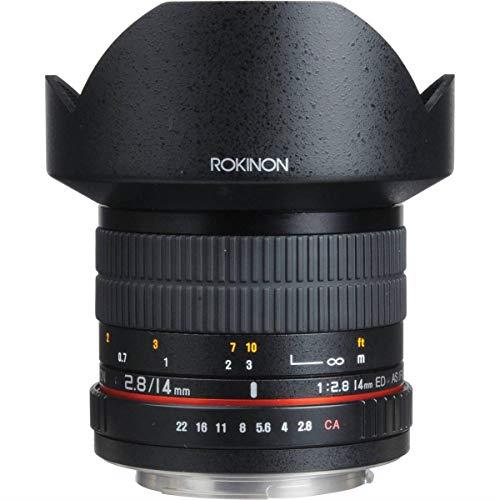 Rokinon FE14M-C 14mm F2.8 Ultra Wide Lens for Canon (Black) - Fixed