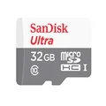 Sandisk SDSQUNS-032G-GN3MN Ultra 32GB 80MB/s UHS-I Class 10 microSDHC Card, Black