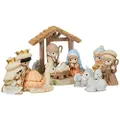 Precious Moments Nativity Figurine Set | O Come Let Us Adore Him Nativity Figurine with Creche 11 Piece Set | Holiday Decor & Gift | Hand Painted