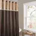 Lush Decor Terra Shower Curtain, 72 by 72-Inch, Brown/Beige