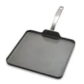 GreenPan Chatham Hard Anodized Healthy Ceramic Nonstick, 11" Griddle Pan, PFAS-Free, Dishwasher Safe, Oven Safe, Gray