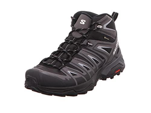 Salomon Men's X Ultra Pioneer Mid GTX Hiking Shoe, Black/Magnet/Monument, 11 US