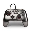 PowerA Enhanced Wired Controller for Nintendo Switch – Mario Silver, Gamepad, Wired Video Game Controller, Gaming Controller