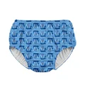i play. Mix & Match Snap Reusable Absorbent Swimsuit Diaper-Blue Viking Geo Large (12-18mo)