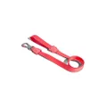 Zee.Dog Adjustable Easy to Clean Dog Leash, Coral Red, Small