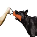 Dingo Gear Nylcot Bite Tug for Dog Training K9 IGP & Fun 1 Handle Orange 20 x 7 cm