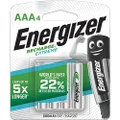 Energizer AAA Rechargeable Batteries, Recharge Extreme Batteries, Pack of 4