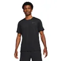 Nike Mens T-Shirt Top, Black/Dark Grey, Small-Medium US