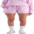 Champion Womens FRE Try CLOGO Shorts, Cotton Pink Posy, Medium US