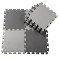 BabyLeisure Puzzle Floor Mat 24 Pack. Dark Grey/Light Grey, Grey, 24 Pack