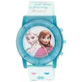 Disney Kids' Digital Display Analog Quartz Watch, Blue & Multi, 6.77 x 2.95 x 2.52 inches; 0.8 Ounces, Frozen LCD Flashing Light Pop Musical Watch