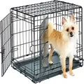 Midwest Homes for Pets Newly Enhanced Single & Double Door New World Dog Crate, Includes Leak-Proof Pan, Floor Protecting Feet, & New Patented Features