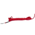 Dingo Gear Floatable Lead for Dog in Work, Fabric Handmade Leash No Handle Waterproof 10.5 m Black and Red S03632