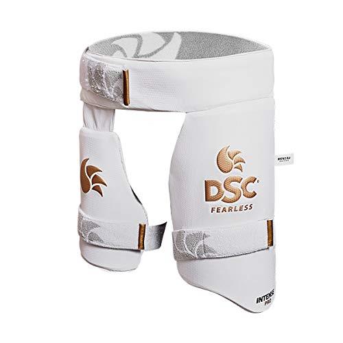 DSC Men's PVC Intense Pro Cricket Thigh Pad, Right (Multicolor) | Batting Thigh Guard Protector | Lower Body Protection | Sweat Absorbent & Breathable
